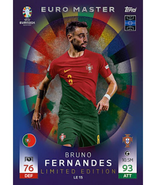 Topps Match Attax UEFA EURO 2024 Euro Master Limited Edition Bruno Fernandes (Portugal)